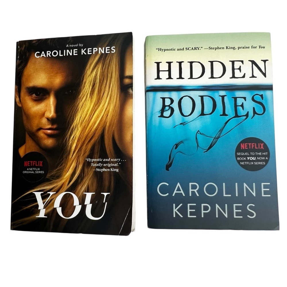 Caroline Kepnes Fiction Books Lot/2 Trade Paperback “You”/Hidden Bodies Thriller